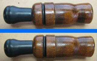 Vintage Wooden / Rubber Duck Call,  Unknown Maker