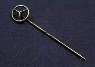 Vintage Mercedes Benz Stick Pin - Sterling Silver - Lapel Pin