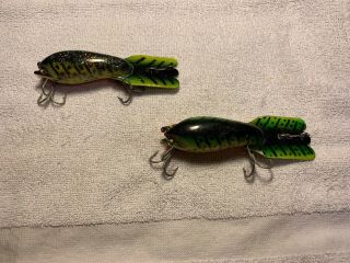2 Fred Arbogast Mud Bug Old Fishing Lures 2