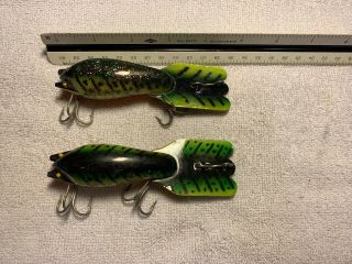 2 Fred Arbogast Mud Bug Old Fishing Lures 2 2