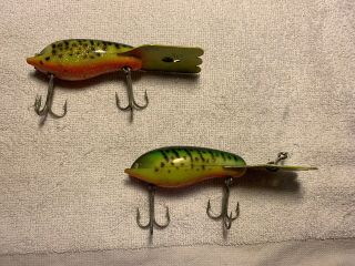 2 Fred Arbogast Mud Bug Old Fishing Lures 2 3