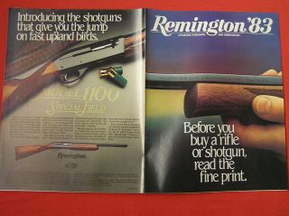 494.  1983 Remington - Dupont Sporting Firearms & Ammunition Brochure In Color.  Thi