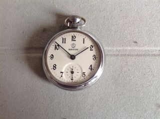 Vintage Chrome Services Pocket Watch Made In Great