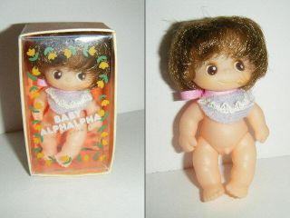 Sekiguchi Vintage Japan Mini Baby Alphalpha Doll Anatomically Correct Boy 3 " Box
