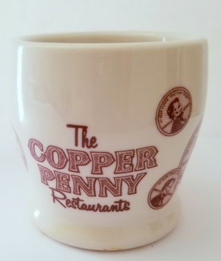 Vintage The Copper Penny Restaurant Coffee Mug By Shenango China Restaurant Ware