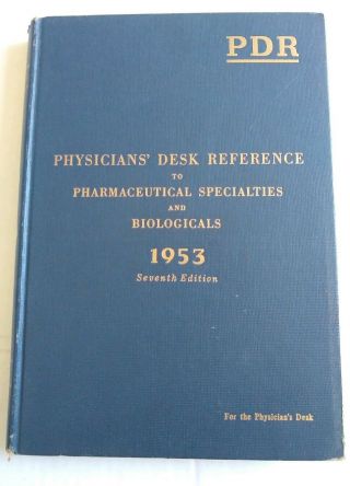 Vintage Pdr Physicians Desk Reference 1953 Seventh Edition