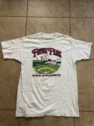 Vintage 1989 BOSTON RED SOX - FENWAY PARK Boston,  MA Men’s Large T - Shirt 2