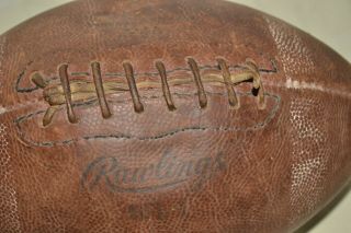 ANTIQUE/ VINTAGE RAWLINGS NFL - 1 OFFICIAL LEATHER FOOTBALL FULL SIZE 7