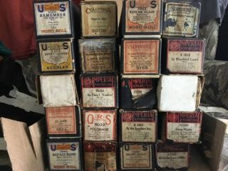 20 Titles To Choose From Vintage Mixed Player Piano Rolls Music,  Pick 1 Title