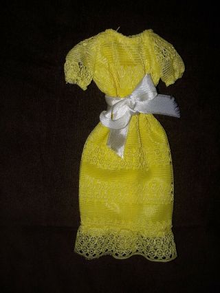 Skipper Fashion Favorites Yellow Lace Dress Very Hard To Find Vintage 80s