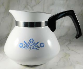 Vintage Corning Ware Blue Cornflower Stove Top Teapot 6 Cups Tea Pot No - Lid
