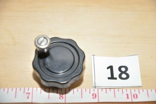 One Crank Round Vintage Bakelite Radio Control Knob