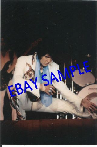 Vintage Elvis Photo Indianapolis 1974 Keith Alverson Photographed Karate Pose