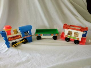 Vintage Fisher Price Little People Express Train 2581 & Accessories