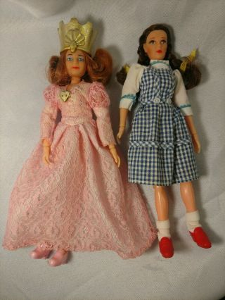 1974 Vintage Mego Wizard Of Oz Dorothy And Glinda The Good Witch