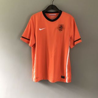 Holland Netherlands Vtg Football Shirt Jersey Large L Nike Heitinga 3
