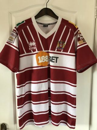 Vtg Wigan Rugby League Shirt Jersey Errea Xxl 2xl
