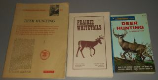 3 Vintage Deer Hunting Books Field & Stream Prairie Whitetails Nra