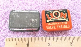 Vintage Tin,  Always Demand Lion Dependable Quality Standard Tire Valve Insides