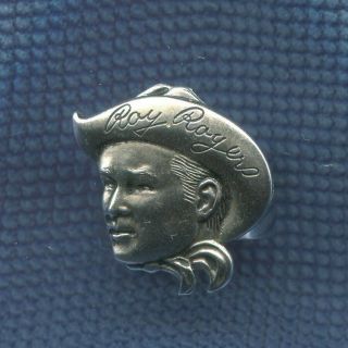 Vtg Roy Rogers Face Head Premium Ring Cowboy Hat Inscription