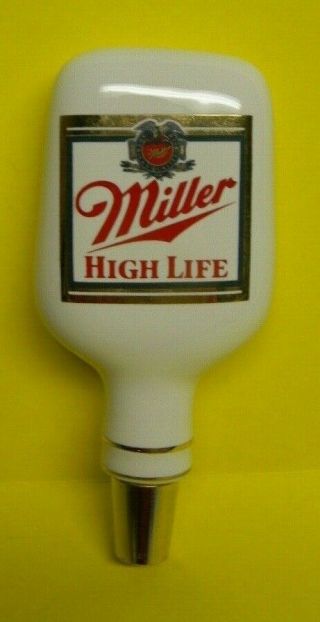 Rare Vintage Miller High Life Beer Ceramic Tap Handle Milwaukee Wisconsin Eagle