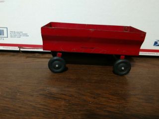 Ertl Usa Vintage 60s International Harvester Tractor Red Wagon 1/16 Farm Toy