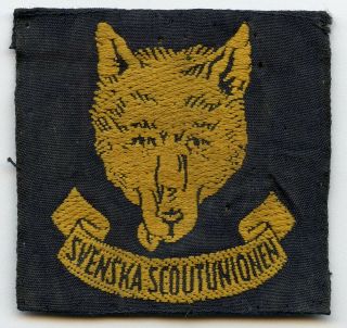 Sweden Swedish Scout Union Scout Vintage Patch Grade
