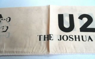 U2 ' The Joshua Tree ' Vintage Concert Scarf Bono 3