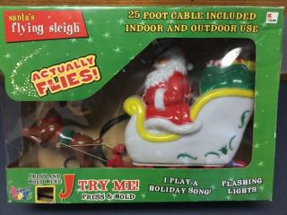 Vintage Tekky Toys Blow Mold Santa 