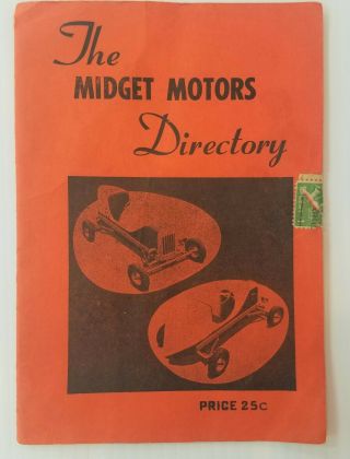 Vintage 1950 The Midget Motors Directory Cycle Motorscooter King Midget