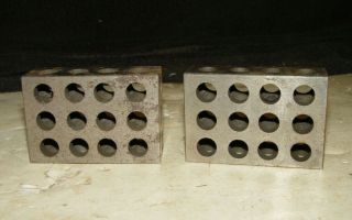 Estate 2 Vintage Machinist Toolmaker Steel Precision Set Up Blocks Block Tools
