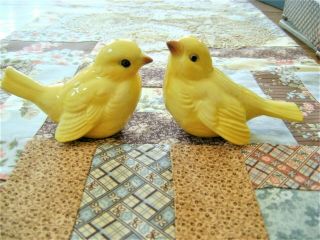 Vintage Goebel W Germany Canary Finch Yellow Bird Chick Pair Must L@@K 2
