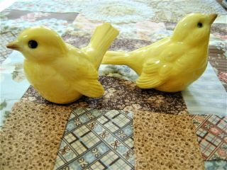 Vintage Goebel W Germany Canary Finch Yellow Bird Chick Pair Must L@@K 4