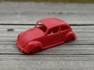 Beetle Volkswagen Germany Vtg Car Red Plastic Mpc Cereal Premium Mexico 1960 
