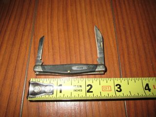 Vintage Buck 305 Pocker Knife Made In U.  S.  A.  5 3/4 " Opened Buck 305 Knife