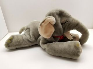Vintage Steiff Mohair FLOPPY ELE Sleeping Elephant w/Tag & Button 12 