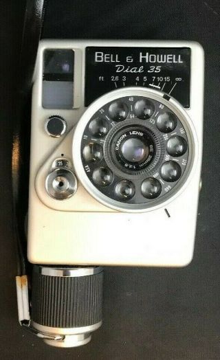 Fabulous Vintage Bell And Howell Canon Dial 35 With Canon Lens 26mm1:2.  6