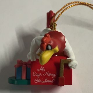 One Foghorn Leghorn Miniature Christmas Tree Ornament Vintage 1995 Warner Bros.