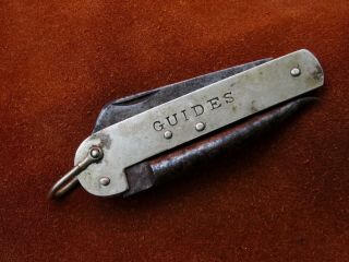 Vintage Antique Folding Pocket Knife William Rodgers Girl Guides Scout Sheffield 2