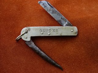 Vintage Antique Folding Pocket Knife William Rodgers Girl Guides Scout Sheffield 3