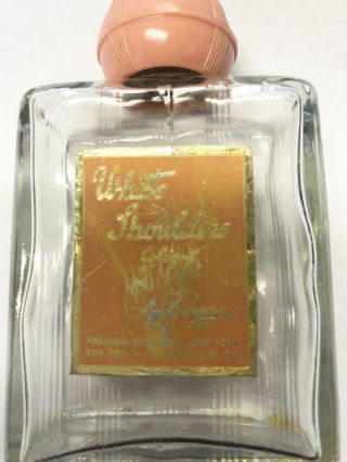 Vintage White Shoulders Perfume Bottle
