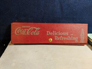 Vintage Coca - Cola School Pencil Set W/ Pencils,  Pens And Ruler,  Plus Blotters