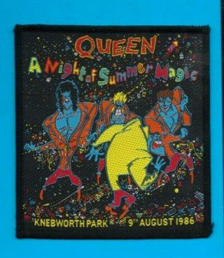 Queen Freddie Mercury A Night Of Summer Magic Vintage 1980s Sew On Patch
