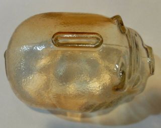 Vintage Carnival Glass Iridescent Marigold Large Pig 6 1/2 
