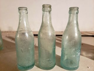 Vintage Pre 1915 Coca Cola Straight Sided Bottles (3) - All Different/ 2 Nc - 1 Sc