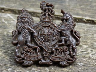 Vintage Ww2 Plastic Economy British Army General Service Corps Cap Badge Stanley