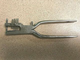Vintage L.  Hugoniot - Tissot Watch Mainspring Punch Pliers Watchmakers Tool