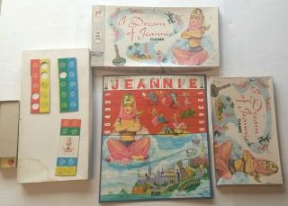 Vintage Milton Bradley 1965 I Dream Of Jeannie Board Game Look At Pictures