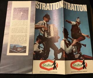 STRATTON Vintage Skiing Ski Brochure Trail Map VERMONT Resort Souvenir Travel 6