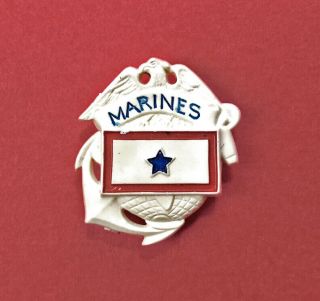 Vintage Wwii Plastic Usmc Us Marine Corps Ega Marines Son In Service Homefront P